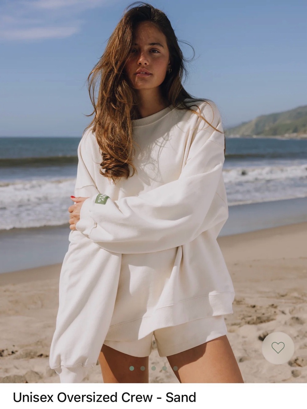 Daily Drills New with Tags Unisex Oversized Crew in Sand (XS/S)